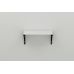 Полка настенная Ferrum-decor Ханди 2 240x500x240 металл Черный ДСП Белый 16 мм (FRD-102554)