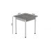 Стол кухонный Ferrum-decor Агата 75x90x90 Белый ДСП Бетон 16мм (FRD-105561)