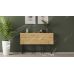 Стол-книга трансформер Орион 3 Ferrum-decor 750x1150x880 Черный металл ДСП Дуб Артизан 16 мм (FRD-105086)