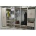 Шкаф Гардероб Уни секция 6 серии Конект Ferrum-decor 220x60x50см Серый металл ДСП Дуб Сонома 16 мм (FRD-104577)