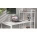 Письмовий стіл Ferrum-decor Серії Коннект з етажеркою 75x120x60 білий ДСП Білий 16мм (FRD-104225)