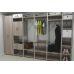 Шкаф Гардероб Уни секция 7 серии Конект Ferrum-decor 220x60x50см Серый металл ДСП Дуб Сонома Трюфель 16 мм (FRD-104566)