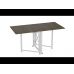 Стол-книга трансформер Орион 2 Ferrum-decor 750x1520x730 Белый металл ДСП Дуб Сонома Трюфель 16 мм (FRD-104594)