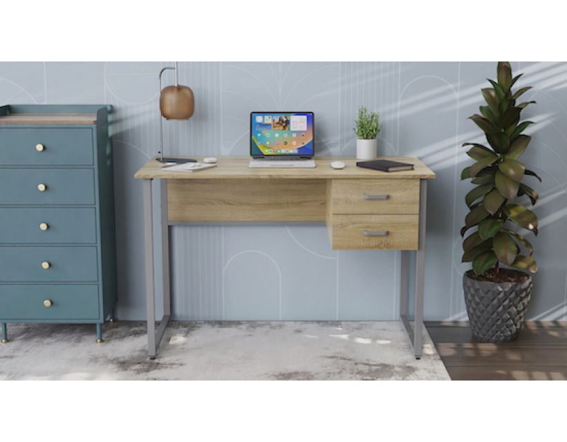 Комп'ютерний стіл Гаррі 75x120x60 сірий ДСП Сосна Кембра 32мм FRD-101460