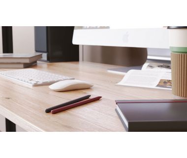 Комп'ютерний стіл Ferrum-decor Дейв 75x140x60 чорний ДСП Дуб Артізан 16мм (FRD-101986)