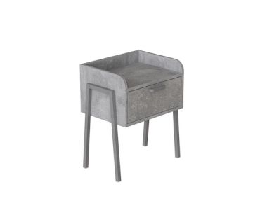 Тумба модульная Ferrum-decor Бетти 540x450x320 металл Серый ДСП Бетон 16 мм (FRD-103003)