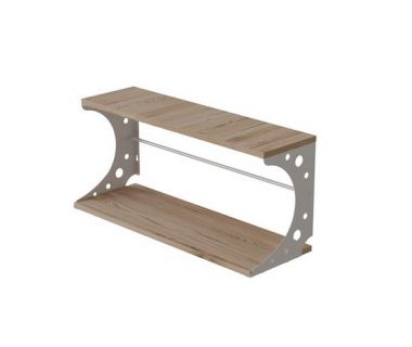 Полка настенная Ferrum-decor Букин 330x700x240 металл Белый ДСП Артизан 16 мм (FRD-102892) Полка настенная Ferrum-decor Букин 330x700x240 металл Белый ДСП Артизан 16 мм (FRD-102892)
