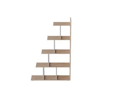Этажерка Ferrum-decor Стелла 1600x1020x300 Белый металл ДСП Дуб Сан-Марино (FRD-103467)