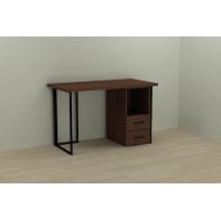 Комп'ютерний стіл Ferrum-decor Отто 76x120x60 чорний ДСП Венге 32мм (FRD-106019)