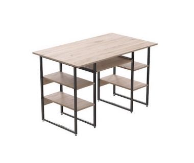 Компьютерный стол Ferrum-decor Тим 75x140x70 черный ДСП Дуб Артизан 32мм (FRD-103988)