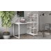 Письмовий стіл Ferrum-decor Серії Коннект з етажеркою 75x120x60 білий ДСП Білий 16мм (FRD-104225)