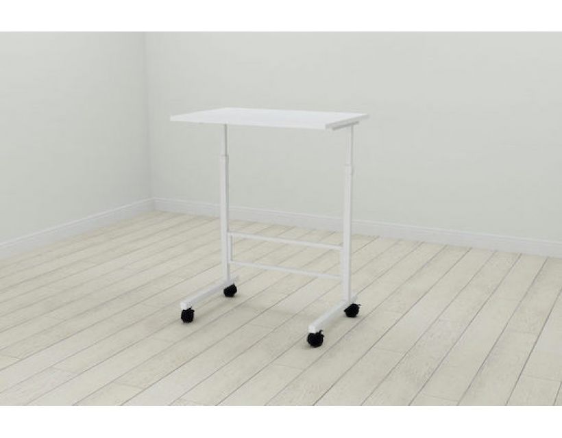 Стіл приставний Ferrum-decor Аміго 62x60x40 метал Білий ДСП Білий 16мм (FRD-102533)