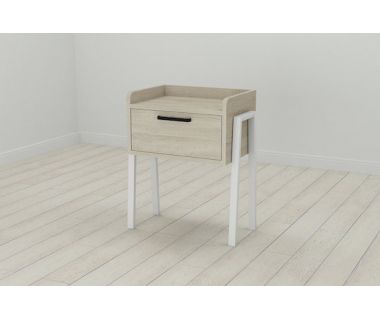 Модульная тумба Ferrum-decor Бетти 540x450x320 металл Белый ДСП Сонома 16 мм (FRD-102993) Модульная тумба Ferrum-decor Бетти 540x450x320 металл Белый ДСП Сонома 16 мм (FRD-102993)