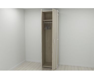 Шкаф Гардероб Уни секция 6 серии Конект Ferrum-decor 220x60x50см Белый металл ДСП Дуб Сонома 16 мм (FRD-104581) Шкаф Гардероб Уни секция 6 серии Конект Ferrum-decor 220x60x50см Белый металл ДСП Дуб Сонома 16 мм (FRD-104581)