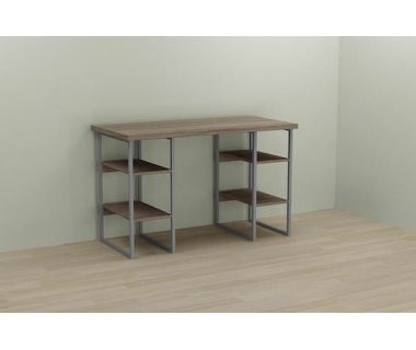 Компьютерный стол Ferrum-decor Карен 75x140x60 серый ДСП Дуб Сонома Труфель 32мм (FRD-102435)