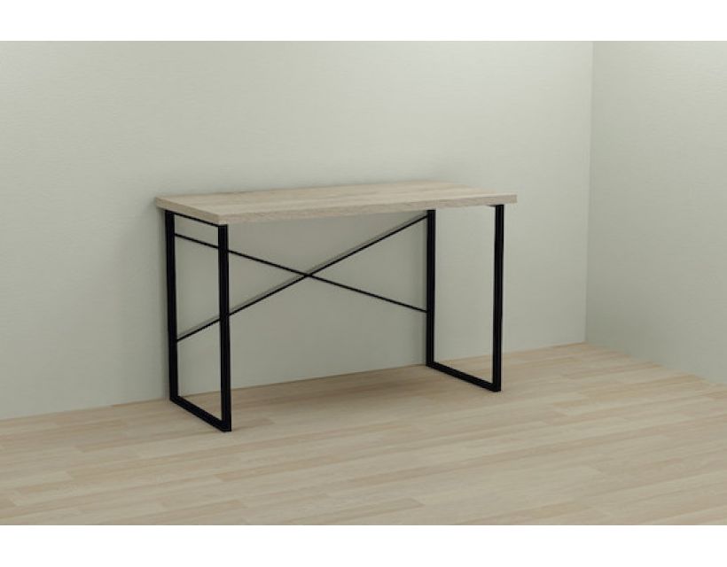 Комп'ютерний стіл Ferrum-decor Дейв 75x140x60 чорний ДСП Дуб Сонома 32мм (FRD-101989)