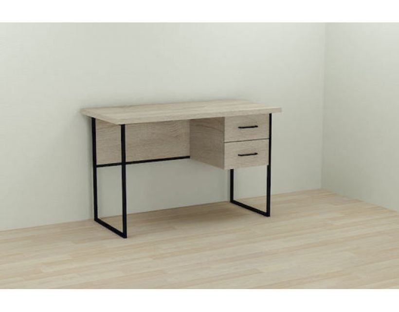 Комп'ютерний стіл Ferrum-decor Дакота 76x120x70 чорний ДСП Дуб Сонома 32мм (FRD-101950)