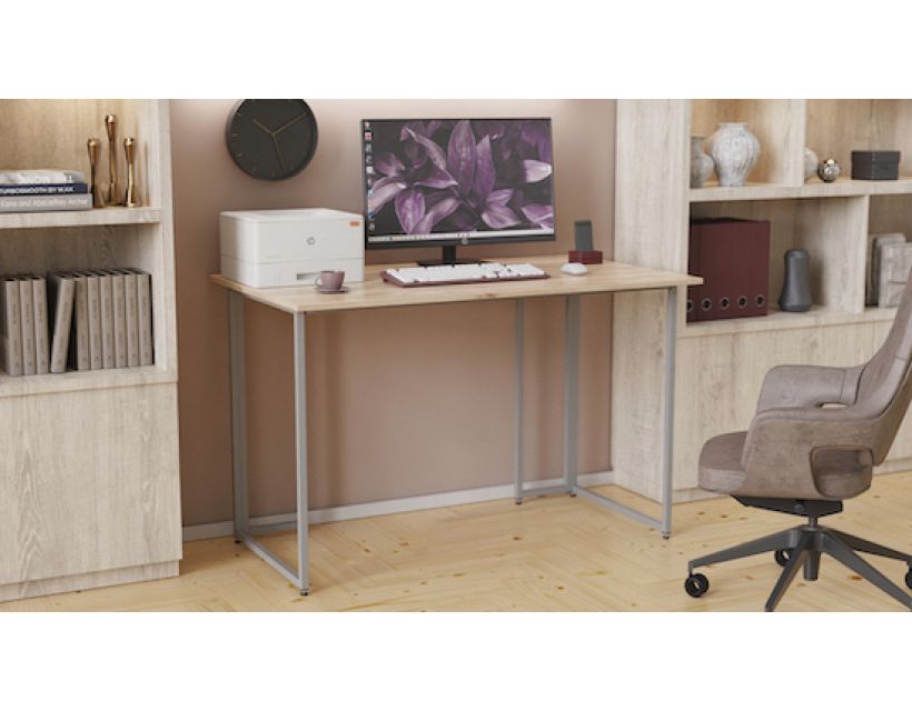 Компьютерный стол Ferrum-decor Ханна 75x140x70 серый ДСП Дуб Артизан 16мм (FRD-101444)