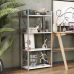 Етажерка 4/60 Ferrum-decor Серії Коннект 120x60x28 сірий ДСП Білий 16мм (FRD-104248)