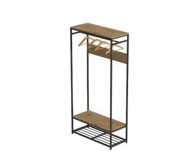 Вешалка модульная напольная Ferrum-decor Трелис 15 180x90x38 черный ДСП Дуб Артизан 16мм (FRD-104363) Вешалка модульная напольная Ferrum-decor Трелис 15 180x90x38 черный ДСП Дуб Артизан 16мм (FRD-104363)
