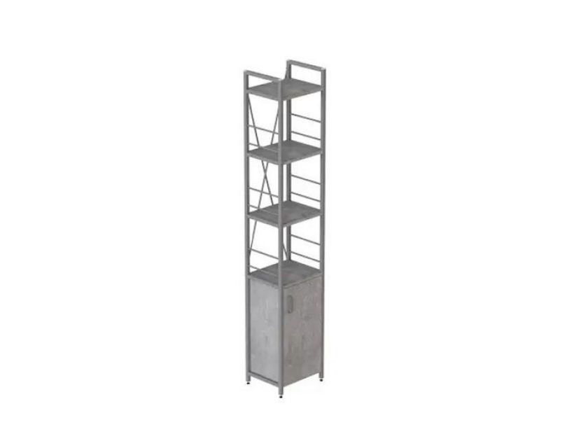 Етажерка 4/34 Ferrum-decor Серії Конект із тумбою 179x34x28 Сірий ДСП Бетон (FRD-104483)
