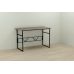 Компьютерный стол Ferrum-decor Райан 75x140x60 черный ДСП Дуб Сонома Труфель 16мм (FRD-103693)