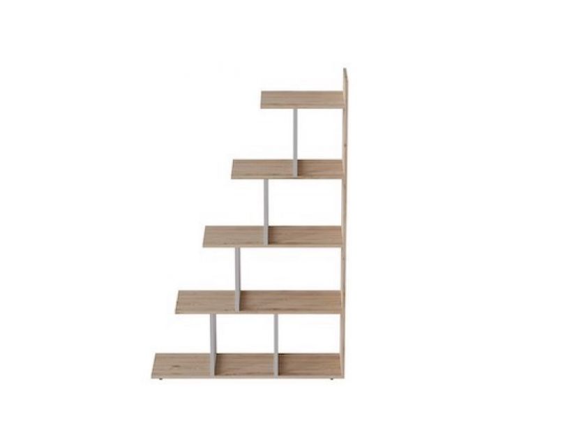 Этажерка Ferrum-decor Стелла 1600x1020x300 Белый металл ДСП Дуб Сан-Марино (FRD-103467)