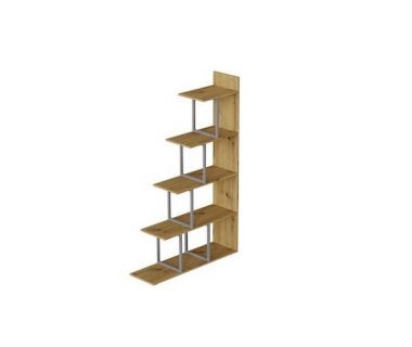 Етажерка Ferrum-decor Стелла 1600x1020x300 Сірий метал ДСП Дуб Артізан (FRD-105490)
