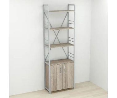 Этажерка 4/60 Ferrum-decor Серии Конект с тумбой 179x60x28 Серый ДСП Сонома Трюфель (FRD-102481)