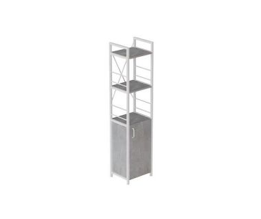 Этажерка 3/34 Ferrum-decor Серии Конект с тумбой 144x34x28 Белый ДСП Бетон (FRD-104434) Этажерка 3/34 Ferrum-decor Серии Конект с тумбой 144x34x28 Белый ДСП Бетон (FRD-104434)