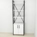 Етажерка 4/60 Ferrum-decor Серії Конект із тумбою 179x60x28 Чорний ДСП Білий (FRD-104484)
