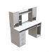 Компьютерный стол Анжело Ferrum-decor 1400x1422x600 ДСП белый 16 мм (FRD-104704)