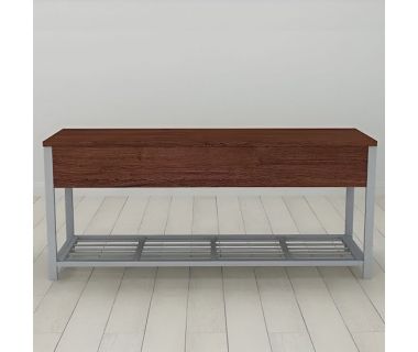 Банкетка з ящиком Ferrum-decor Дрейк 1 550x1000x400 метал Сірий ДСП Венге 16 мм (FRD-105307) Банкетка з ящиком Ferrum-decor Дрейк 1 550x1000x400 метал Сірий ДСП Венге 16 мм (FRD-105307)