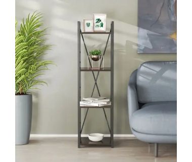 Етажерка 4/34 Ferrum-decor Серії Коннект 120x34x28 чорний ДСП Венге 16мм (FRD-105550)
