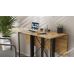 Стол-книга трансформер Спайдер Ferrum-decor 750x1150x880 Черный металл ДСП Дуб Артизан 16 мм (FRD-105093)