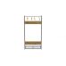 Вешалка напольная Ferrum-decor Трелис 13 180x90x38 серый ДСП Дуб Артизан 16мм (FRD-104339)
