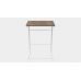 Столик Терри Ferrum-decor 650x440x330 Белый металл ДСП Дуб Сонома Трюфель 16 мм (FRD-104659)