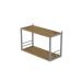 Книжкова полиця універсальна Ferrum-decor Стим 1 38x63x26 сірий ДСП Дуб Артизан 16мм (FRD-104099)