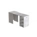 Стол-тумба трансформер Смарт 1/2 Ferrum-decor 750x1450x600 ДСП Бетон 16 мм (FRD-105080)