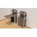 Стол книга с этажеркой Практик 1 Ferrum-decor 1200x640x990 Белый металл ДСП Дуб Сонома Трюфель 16 мм (FRD-104622)