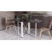 Стол-книга трансформер Орион 2 Ferrum-decor 750x1520x730 Белый металл ДСП Венге Магия 16 мм (FRD-105427)