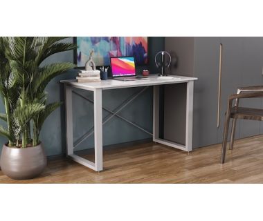 Письмовий стіл Ferrum-decor Драйв 750x1200x600 Сірий метал ДСП Бетон 32 мм (FRD-103330)