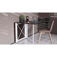 Стол-книга трансформер Орион 2 Ferrum-decor 750x1520x730 Белый металл ДСП Венге Магия 16 мм (FRD-105427)