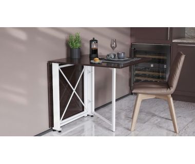 Стол-книга трансформер Орион 2 Ferrum-decor 750x1520x730 Белый металл ДСП Венге Магия 16 мм (FRD-105427) Стол-книга трансформер Орион 2 Ferrum-decor 750x1520x730 Белый металл ДСП Венге Магия 16 мм (FRD-105427)