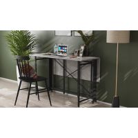 Стол-книга трансформер Орион 3 Ferrum-decor 750x1150x880 Черный металл ДСП Бетон 16 мм (FRD-105087)