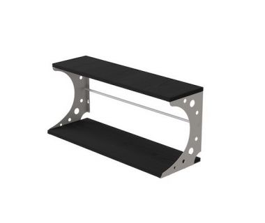 Полка настенная Ferrum-decor Букин 330x600x240 металл Белый ДСП Венге 16 мм (FRD-102872)
