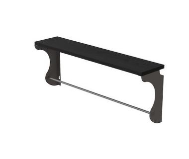 Полка настенная Ferrum-decor Юзибы 270x700x150 металл Серый ДСП Венге 16 мм (FRD-102711) Полка настенная Ferrum-decor Юзибы 270x700x150 металл Серый ДСП Венге 16 мм (FRD-102711)