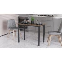 Стіл універсальний Knap Ferrum-decor 750x1200x700 Чорний метал ДСП Дуб Сонома Трюфель 16 мм (FRD-106374)