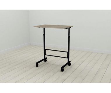 Стіл приставний Ferrum-decor Аміго 62x60x40 метал Чорний ДСП Дуб Дуб Сонома Трюфель 16мм (FRD-102530)