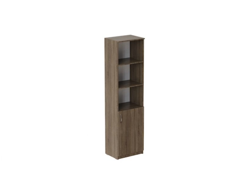 Пенал Анжело Ferrum-decor на 4 полки с 1 дверью 1900x500x380 ДСП Дуб Сонома Трюфель 16 мм (FRD-104952)